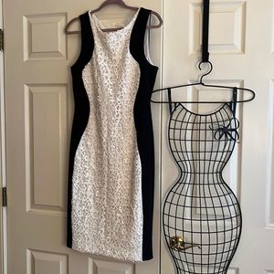 Frank Lyman Design Black and White Dress Women’s Size 12